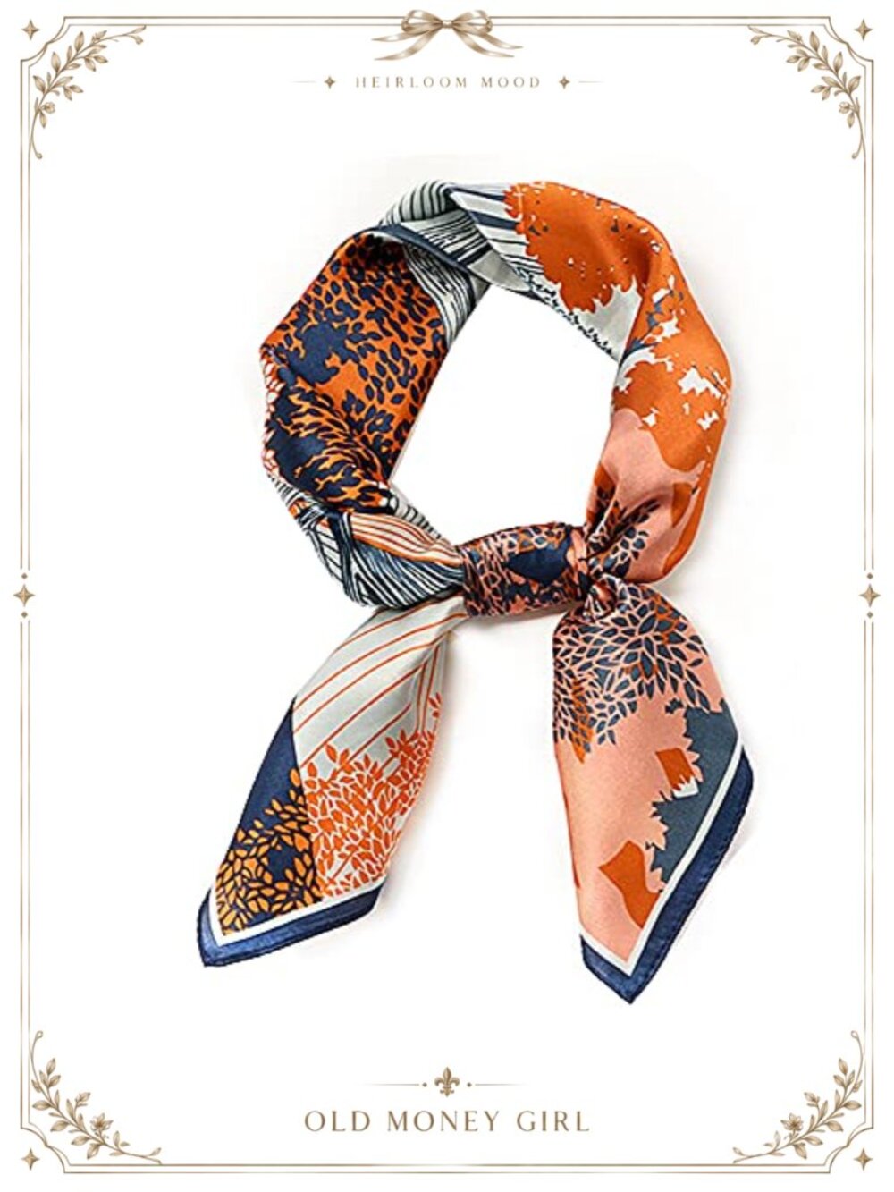 100% Mulberry Silk Square Scarf 26x26 Head Neck Hair Wrap Gift Box